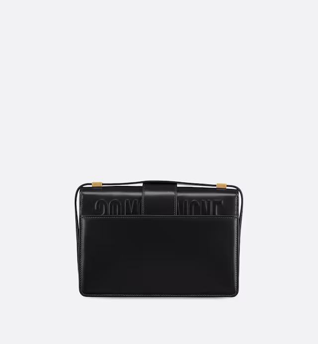 Túi Dior 30 Montaigne Bag Black Box Calfskin