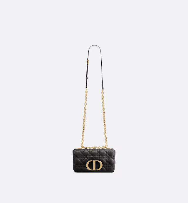 Túi Dior Small Dior Caro Bag Black Supple