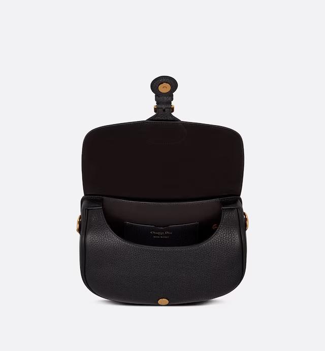 Túi Dior Medium Dior Bobby Bag Black Grained Calfskin