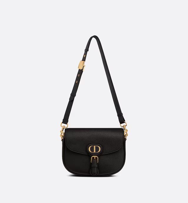 Túi Dior Medium Dior Bobby Bag Black Grained Calfskin