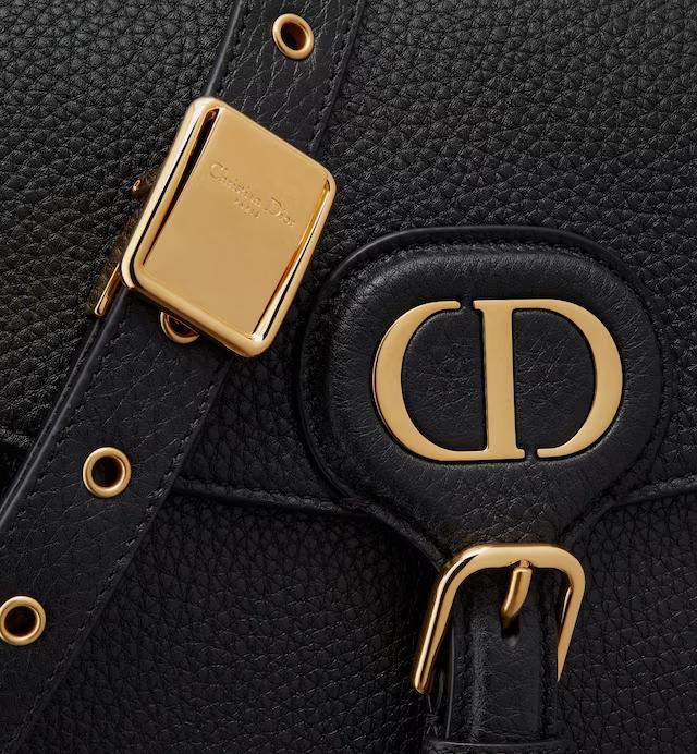 Túi Dior Medium Dior Bobby Bag Black Grained Calfskin