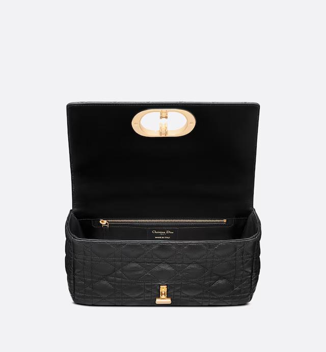 Túi Dior Medium Dior Caro Bag Black Supple