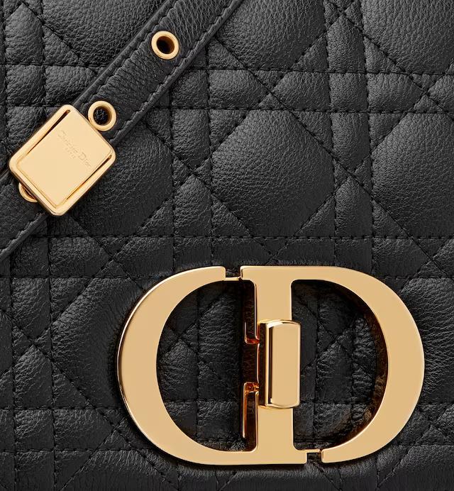 Túi Dior Medium Dior Caro Bag Black Supple