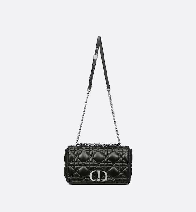 Túi Dior Large Dior Caro Bag Black Quilted