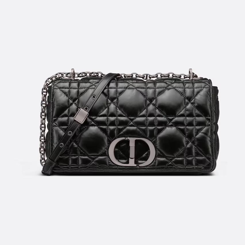 Túi Dior Large Dior Caro Bag Black Quilted