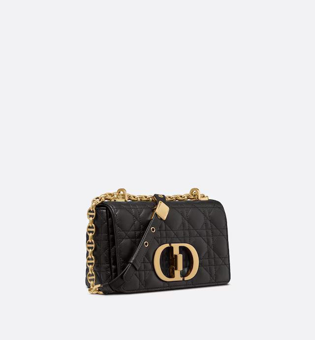 Túi Dior Small Dior Caro Bag Black Supple