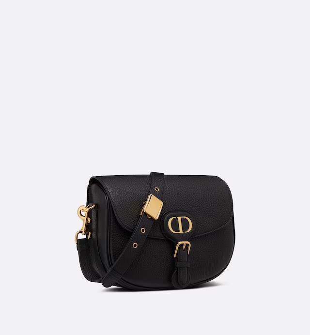 Túi Dior Medium Dior Bobby Bag Black Grained Calfskin