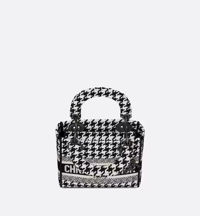 Túi Dior Mini Lady D-Lite Bag Black And White