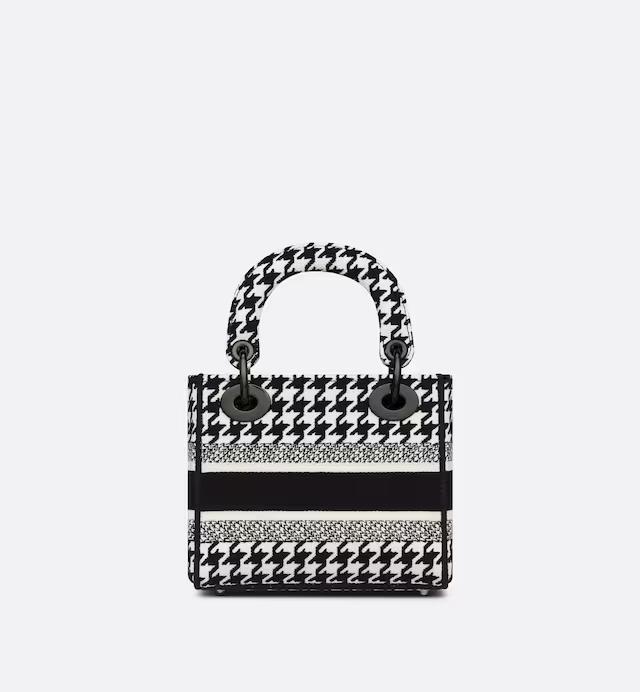 Túi Dior Mini Lady D-Lite Bag Black And White