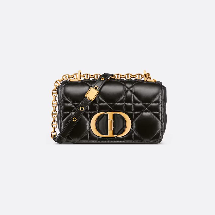 Túi Dior Small Dior Caro Bag Black Quilted