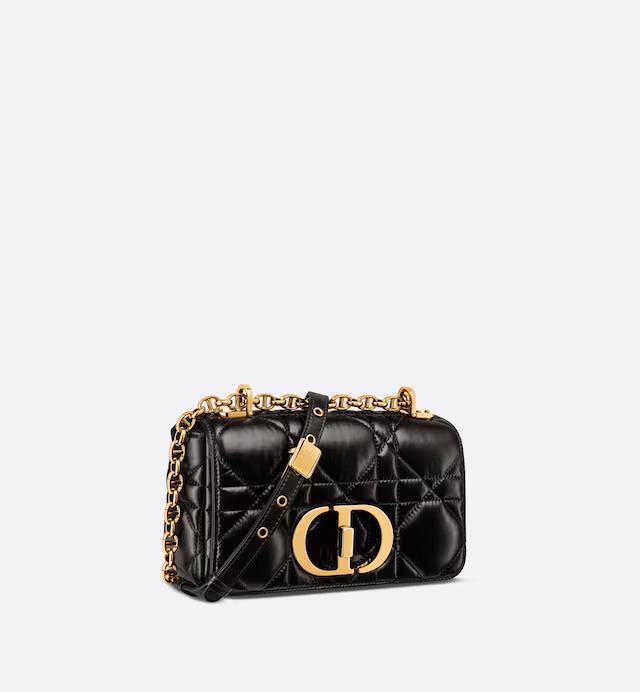 Túi Dior Small Dior Caro Bag Black Supple