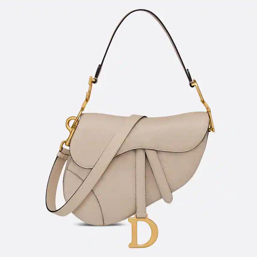 Túi Dior Saddle Bag with Strap Powder Beige