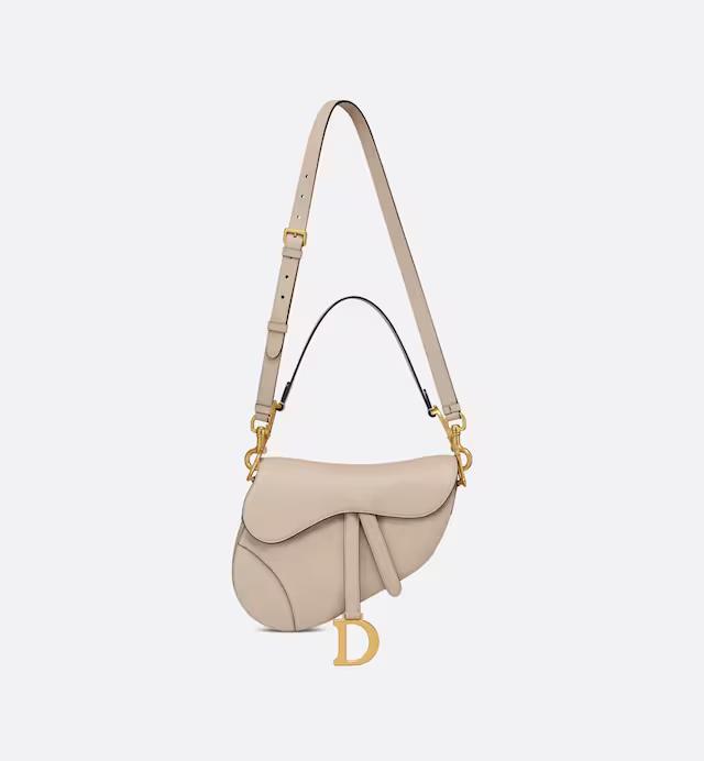 Túi Dior Saddle Bag with Strap Powder Beige