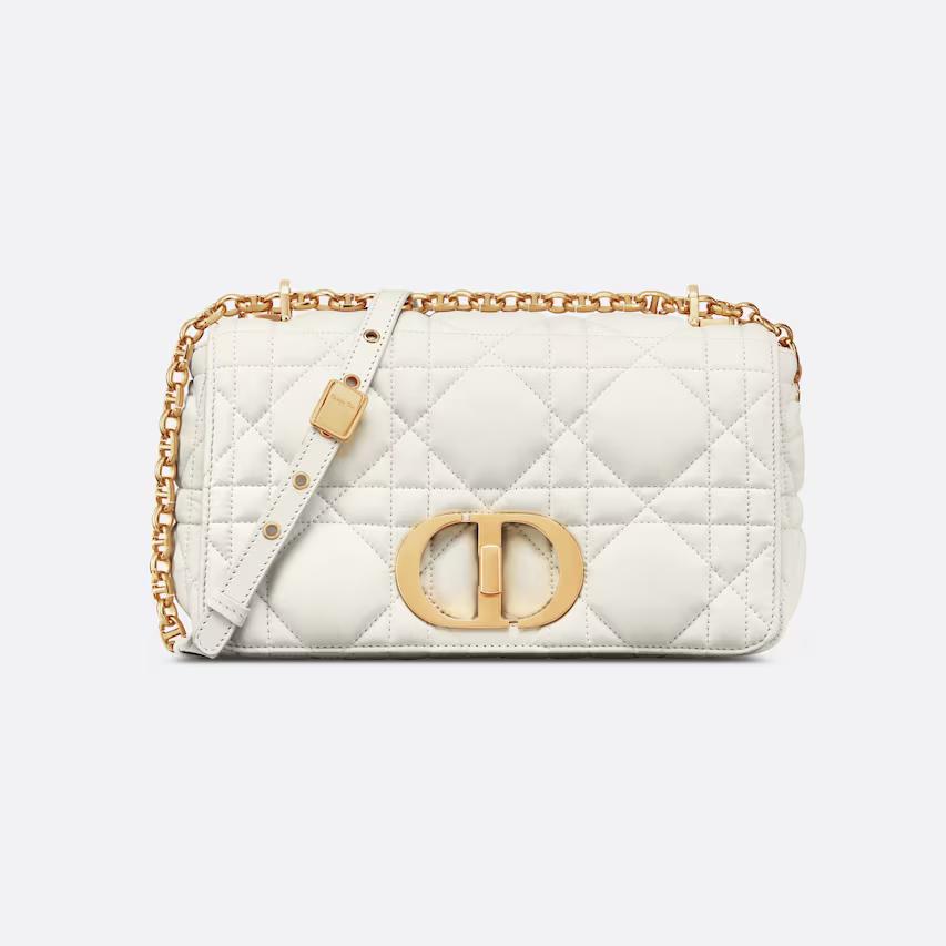 Túi Dior Medium Dior Caro Bag Latte