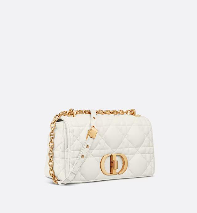 Túi Dior Medium Dior Caro Bag Latte