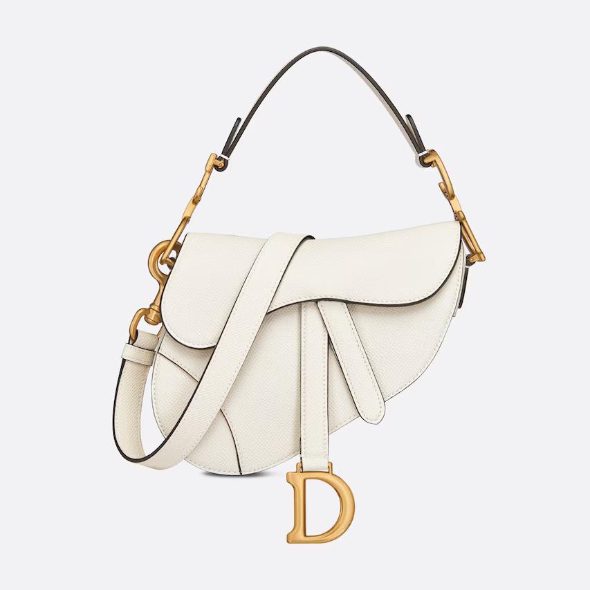 Túi Dior Mini Saddle Bag With Strap Latte