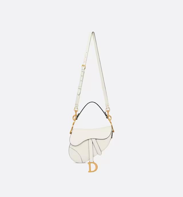 Túi Dior Mini Saddle Bag With Strap Latte