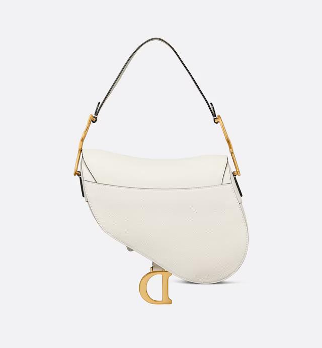 Túi Dior Saddle Bag with Strap Latte Grained