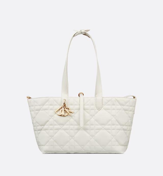 Túi Dior Medium Toujours Bag White