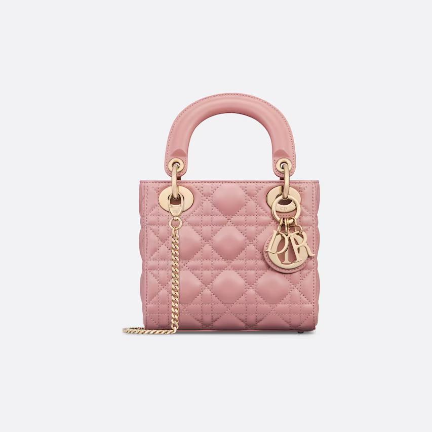 Túi Dior Mini Lady Dior Bag Antique Pink