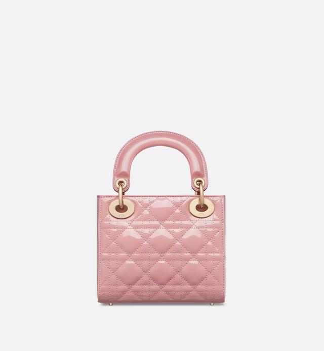 Túi Dior Mini Lady Dior Bag Antique Pink Patent