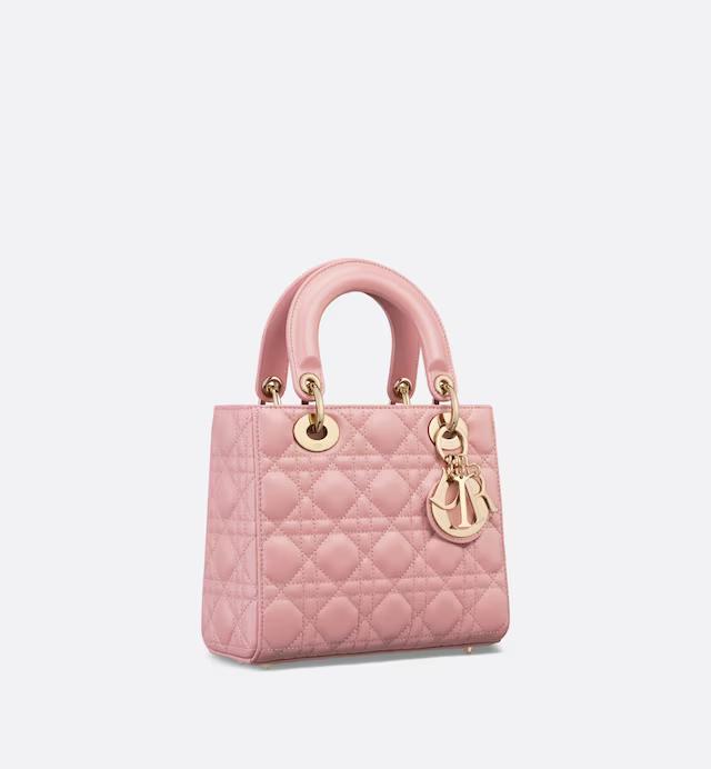 Túi Dior Mini Lady Dior Bag Antique Pink