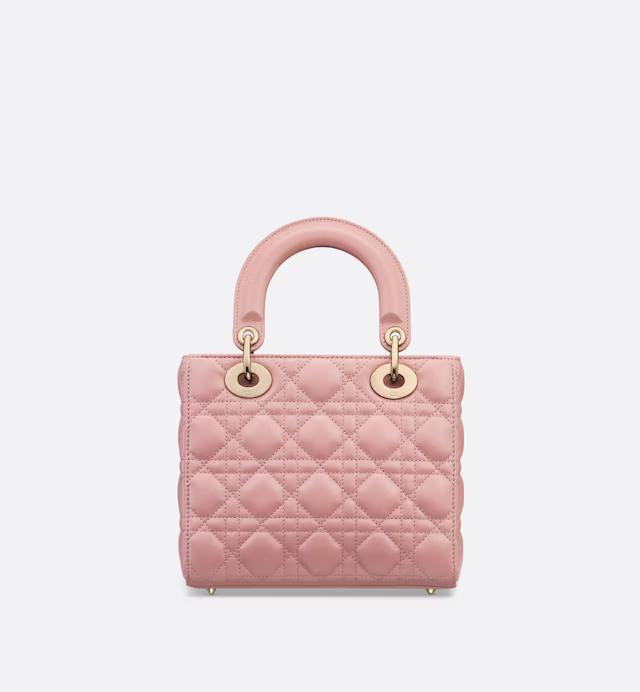 Túi Dior Mini Lady Dior Bag Antique Pink