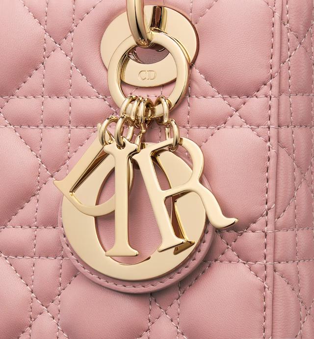 Túi Dior Mini Lady Dior Bag Antique Pink