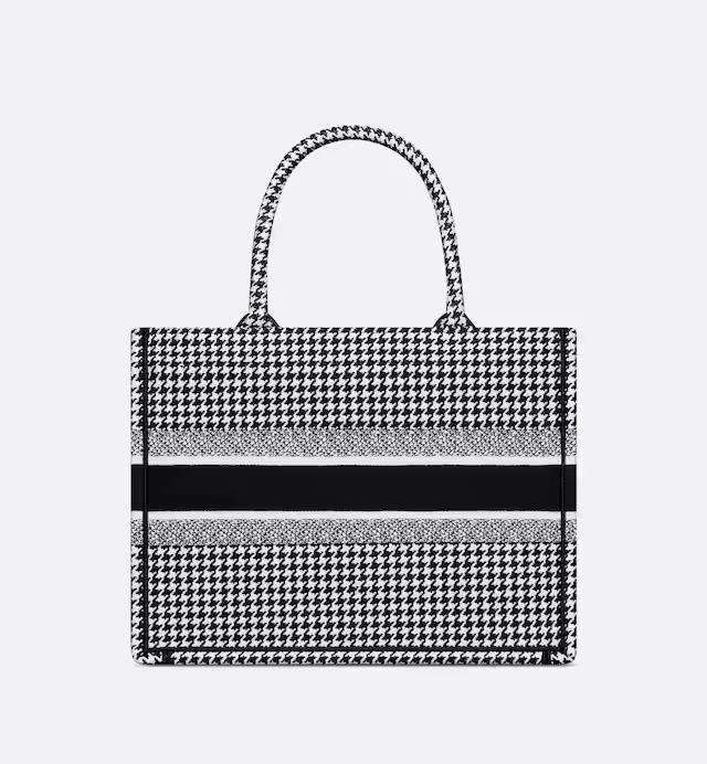 Túi Dior Medium Dior Book Tote Black And White