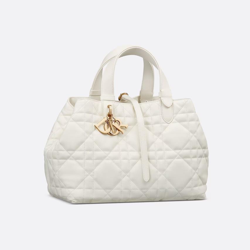 Túi Dior Medium Toujours Bag White