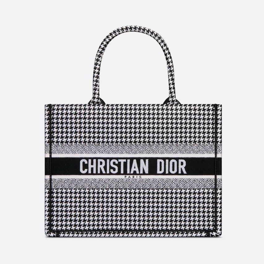 Túi Dior Medium Dior Book Tote Black And White