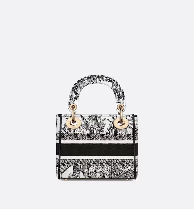 Túi Dior Mini Lady D-Lite Bag White And Black