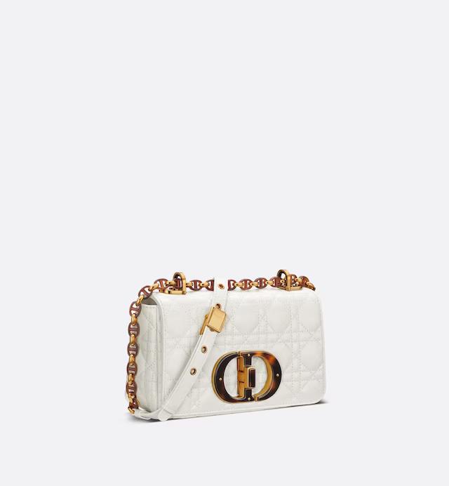 Túi Dior Small Dior Caro Bag Latte Quilted