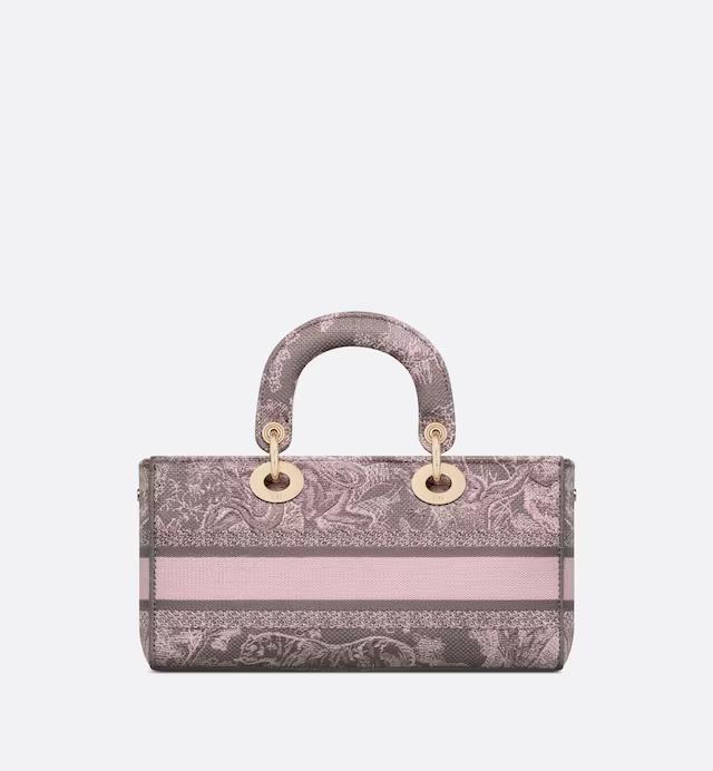 Túi Dior Medium Lady D-Joy Bag Gray And Pink