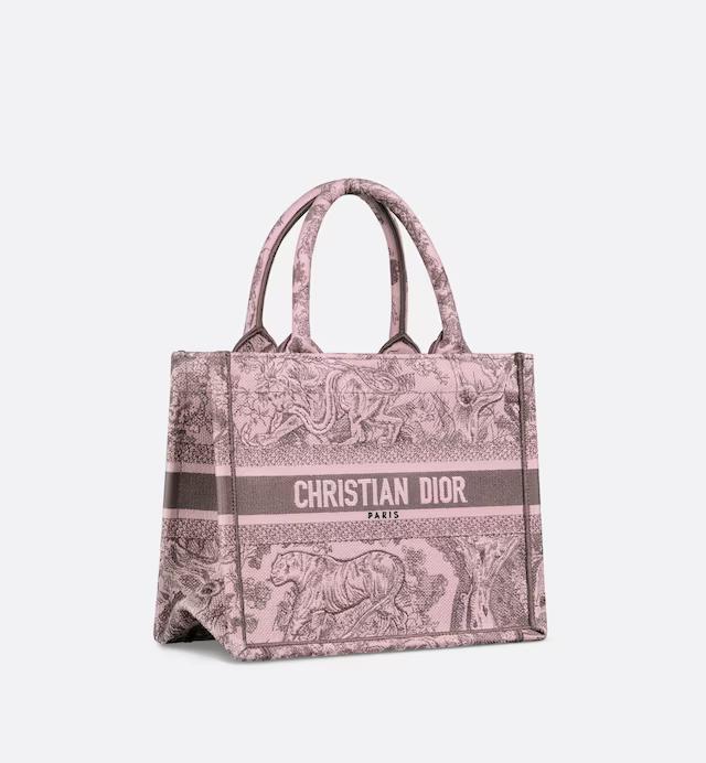 Túi Dior Small Dior Book Tote Pink And Gray