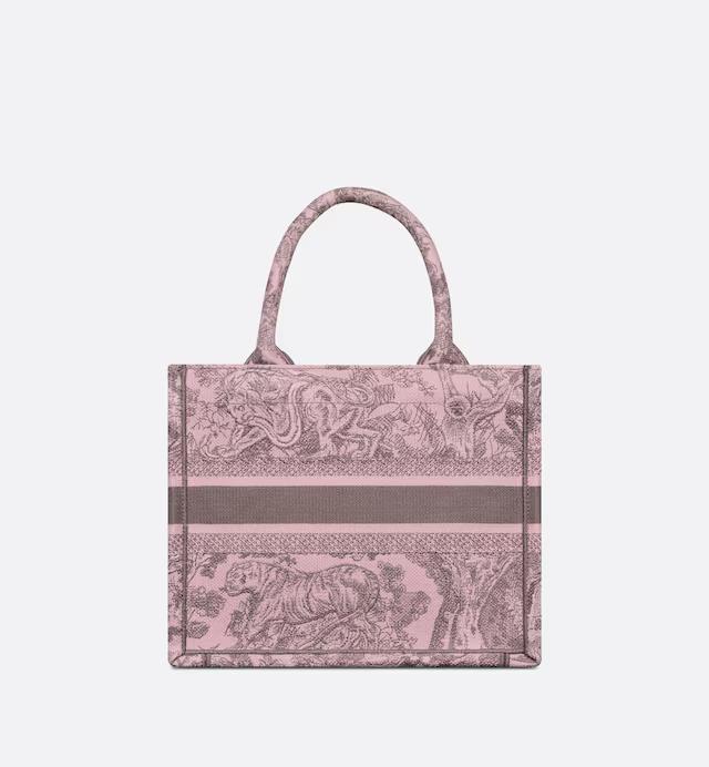 Túi Dior Small Dior Book Tote Pink And Gray