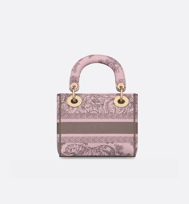 Túi Dior Mini Lady D-Lite Bag Pink And Gray