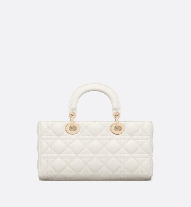 Túi Dior Medium Lady D-Joy Bag Latte Cannage Lambskin