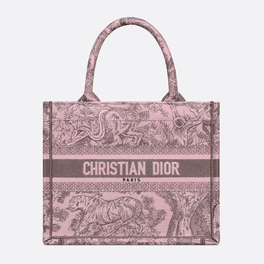 Túi Dior Small Dior Book Tote Pink And Gray