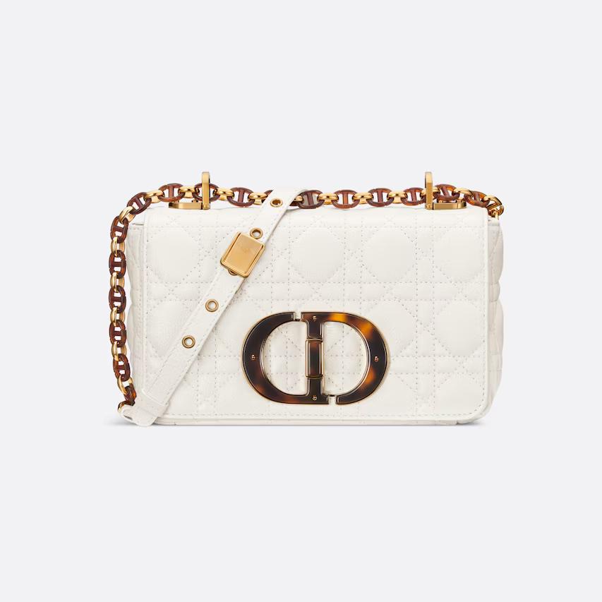 Túi Dior Small Dior Caro Bag Latte Quilted