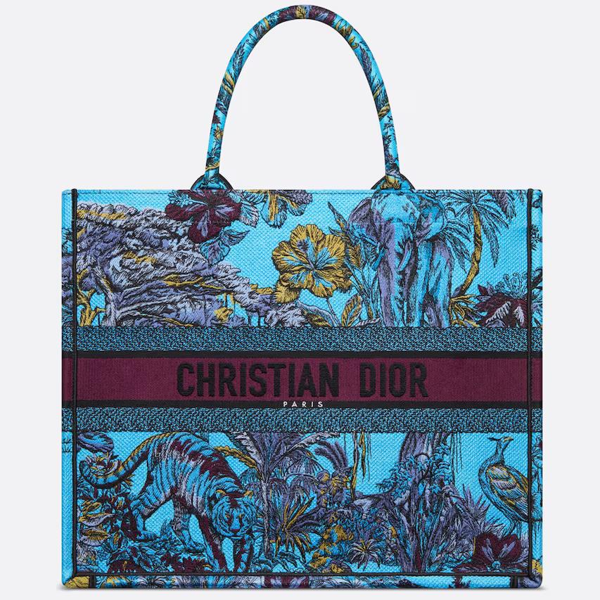 Túi Dior Large Dior Book Tote Celestial Blue