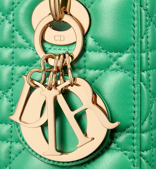 Túi Dior Small Lady Dior My ABCDior Bag Emerald Green