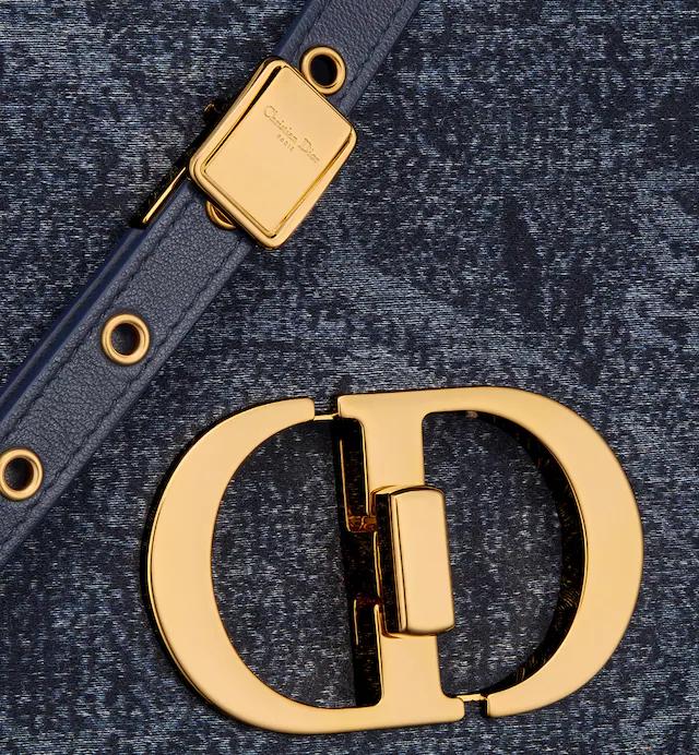 Túi Dior Medium Dior Caro Bag Denim Blue