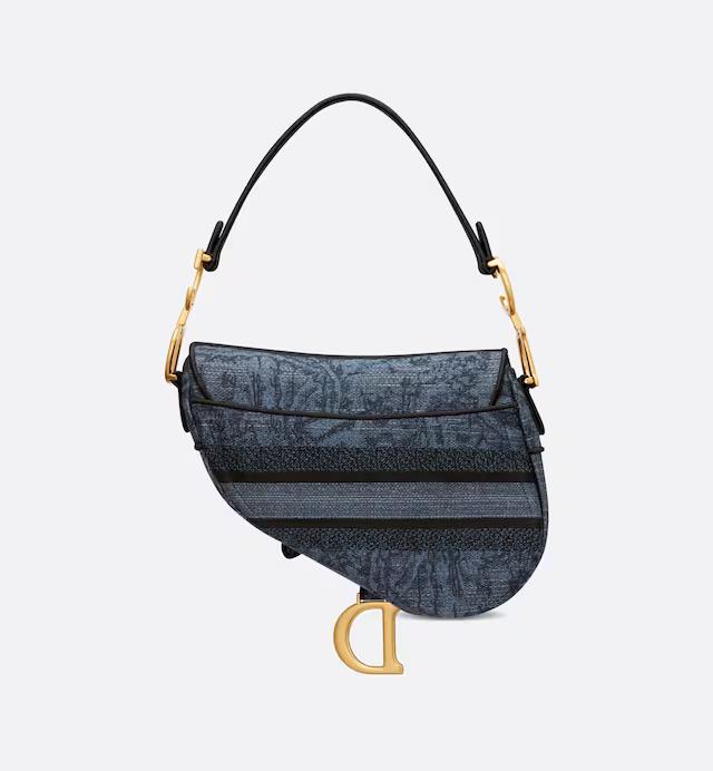 Túi Dior Saddle Bag Denim Blue