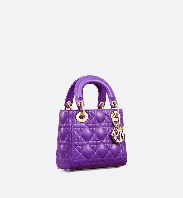 Túi Dior Mini Lady Dior Bag Purple