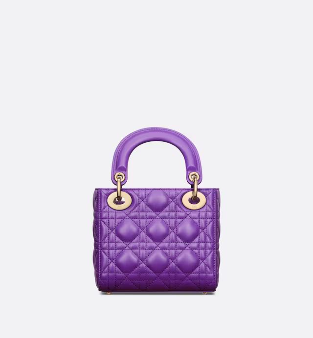 Túi Dior Mini Lady Dior Bag Purple