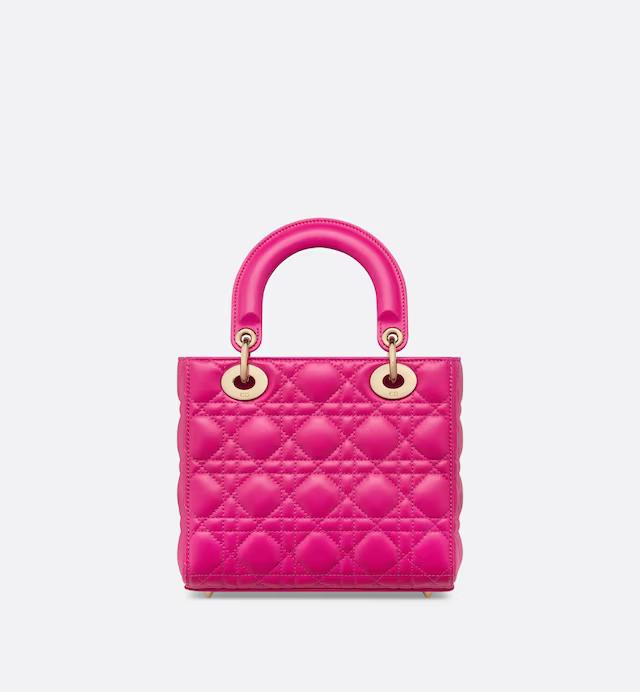 Túi Dior Small Lady Dior My ABCDior Bag Rani Pink 