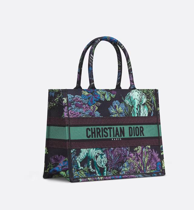 Túi Dior Medium Dior Book Tote Blue Multicolor