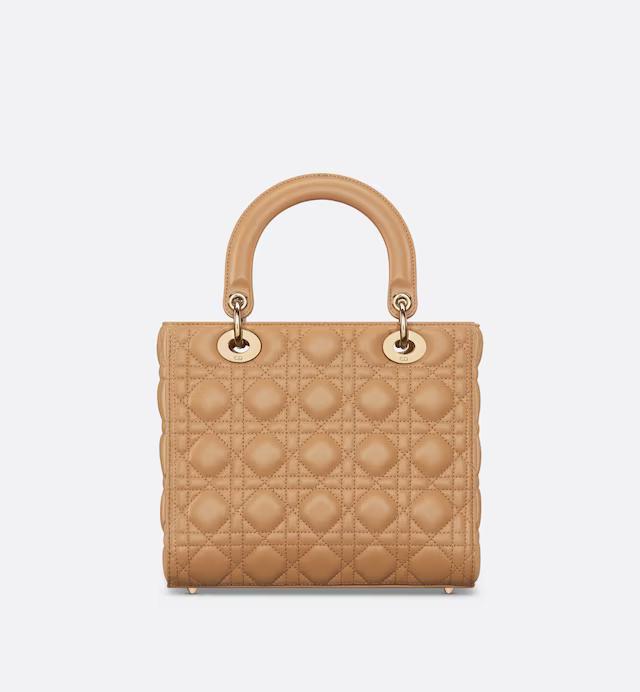 Túi Dior Medium Lady Dior Bag Medium Tan