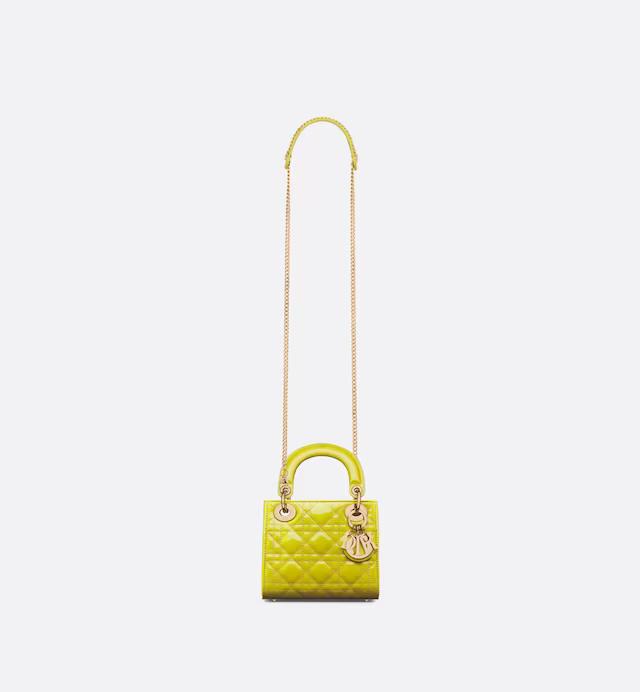 Túi Dior Mini Lady Dior Bag Yellow